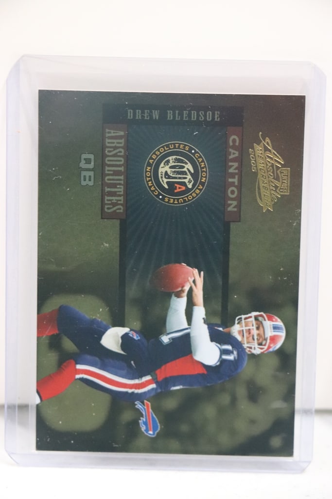 DREW BLEDSOE 2005 PLAYOFF ABSOLUTE CANTON ABSOLUTES INSERT: 61/150. NEAR MINT OR BETTER CONDITION 