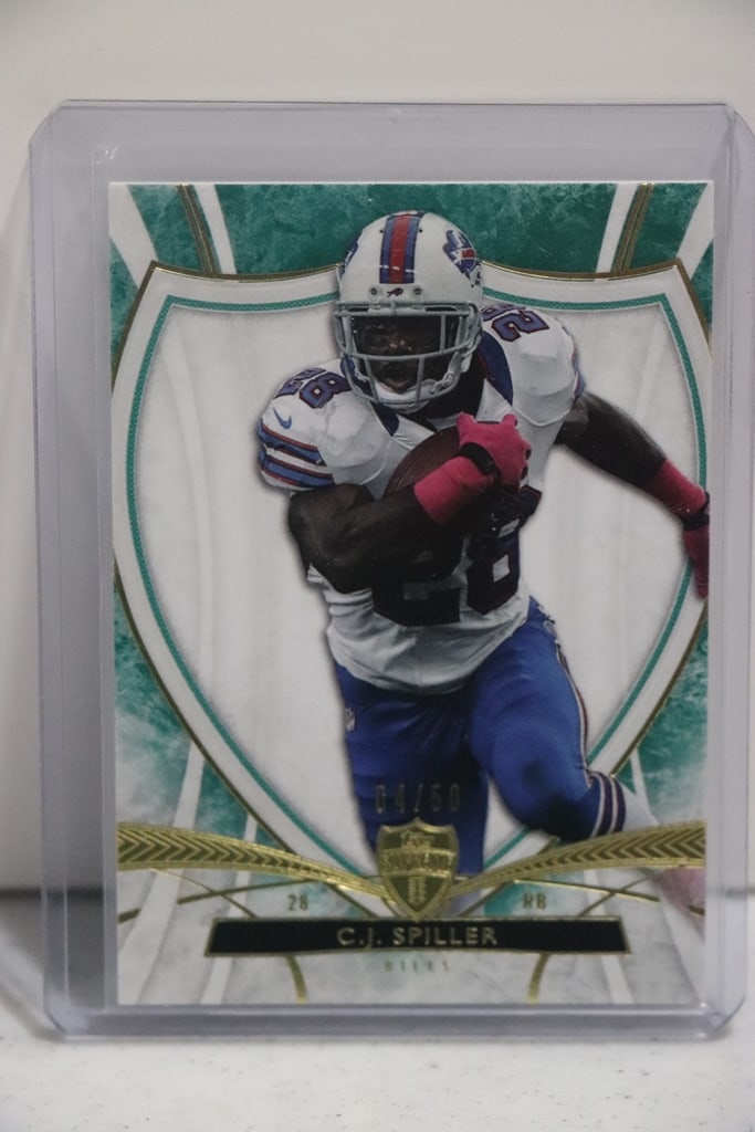 C.J. SPILLER 2013 TOPPS SUPREME TEAL: 4/50. NEAR MINT OR BETTER CONDITION 