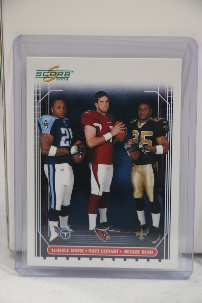 REGGIE BUSH MATT LEINART LENDALE WHITE 2006 SCORE ROOKIE CARD (1 of 1)
