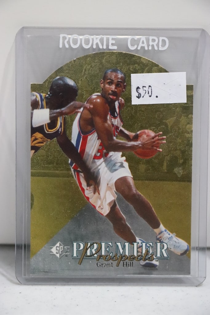 GRANT HILL 1994-95 UPPER DECK SP DIE CUT ROOKIE CARD: NEAR MINT OR BETTER CONDITION 