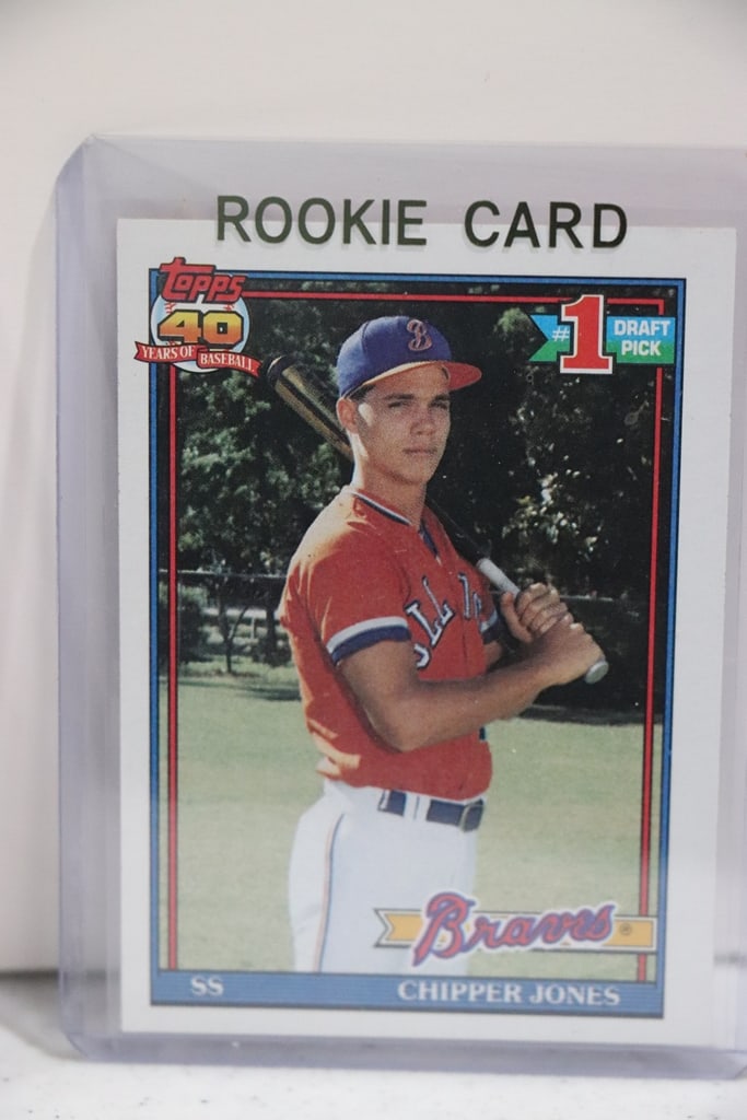 CHIPPER JONES 1991 TOPPS ROOKIE CARD (1 of 1)