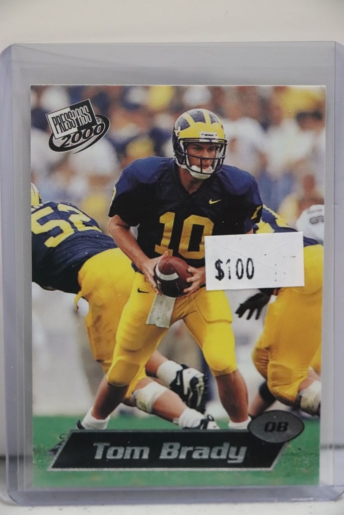 TOM BRADY 2000 PRESS PASS SILVER FOIL ROOKIE CARD (1 of 1)