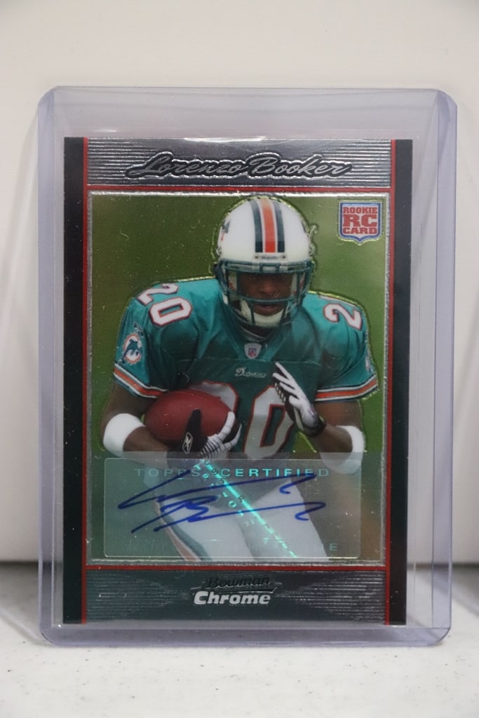 LORENZO BOOKER 2007 BOWMAN CHROME AUTOGRAPH ROOKIE CARD (1 of 1)