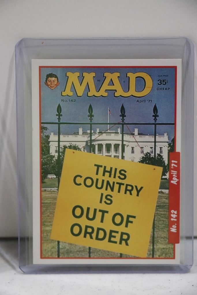 THE WHITE HOUSE OUT OF ORDER 1992 LIME ROCK MAD MAGAZINE COVER CARD: NEAR MINT OR BETTER CONDITION