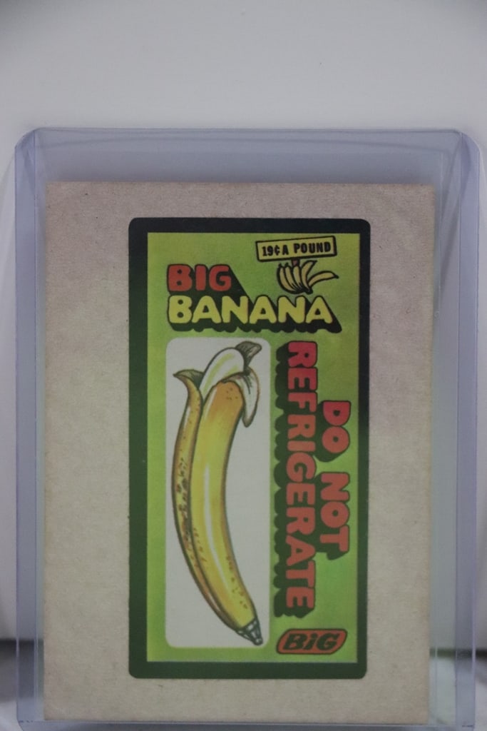 BIG BANANA 1973 TOPPS WACKY PACKAGES: VERY GOOD CONDITION 