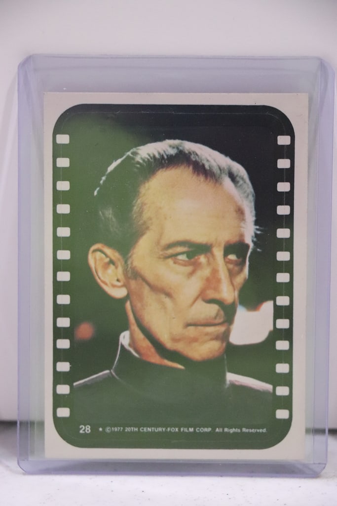 GRAND MOFF TARKIN 1977 TOPPS STAR WARS STICKER: NEAR MINT OR BETTER CONDITION 