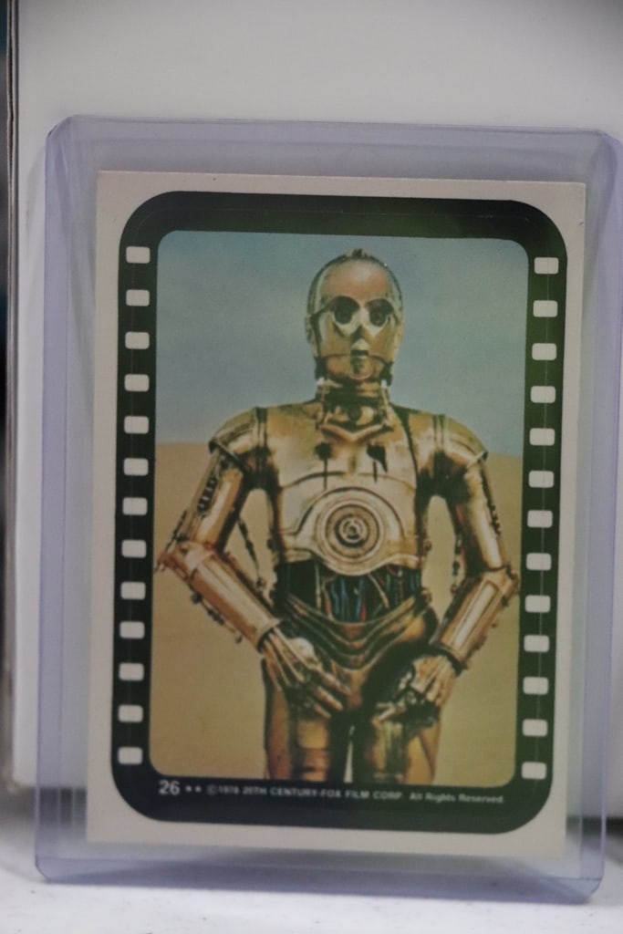 C-3PO 1977 TOPPS STAR WARS STICKER: NEAR MINT OR BETTER CONDITION 