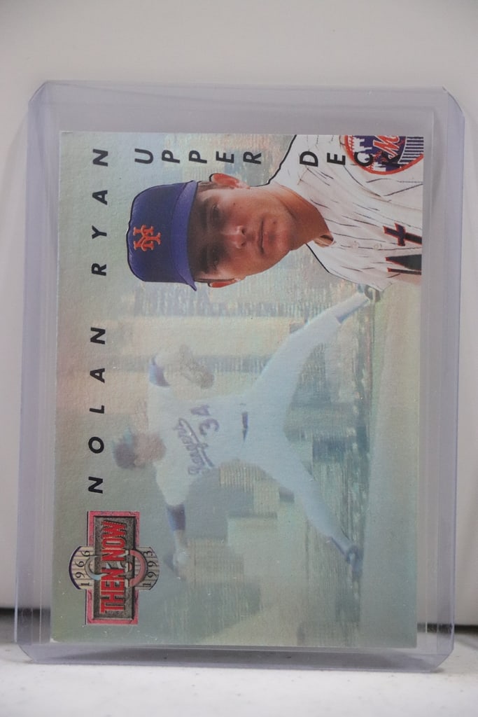 NOLAN RYAN 1993 UPPER DECK THEN AND NOW INSERT: NEAR MINT OR BETTER CONDITION 