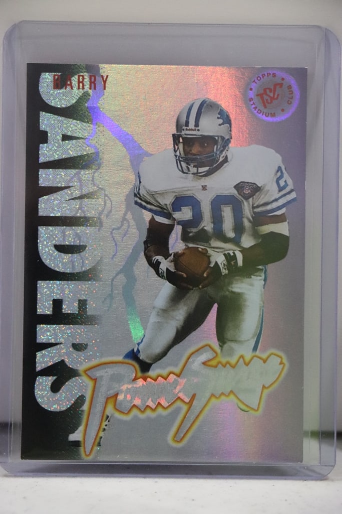 BARRY SANDERS 1995 STADIUM CLUB STADIUM CLUB POWER SURGE INSERT (1 of 1)