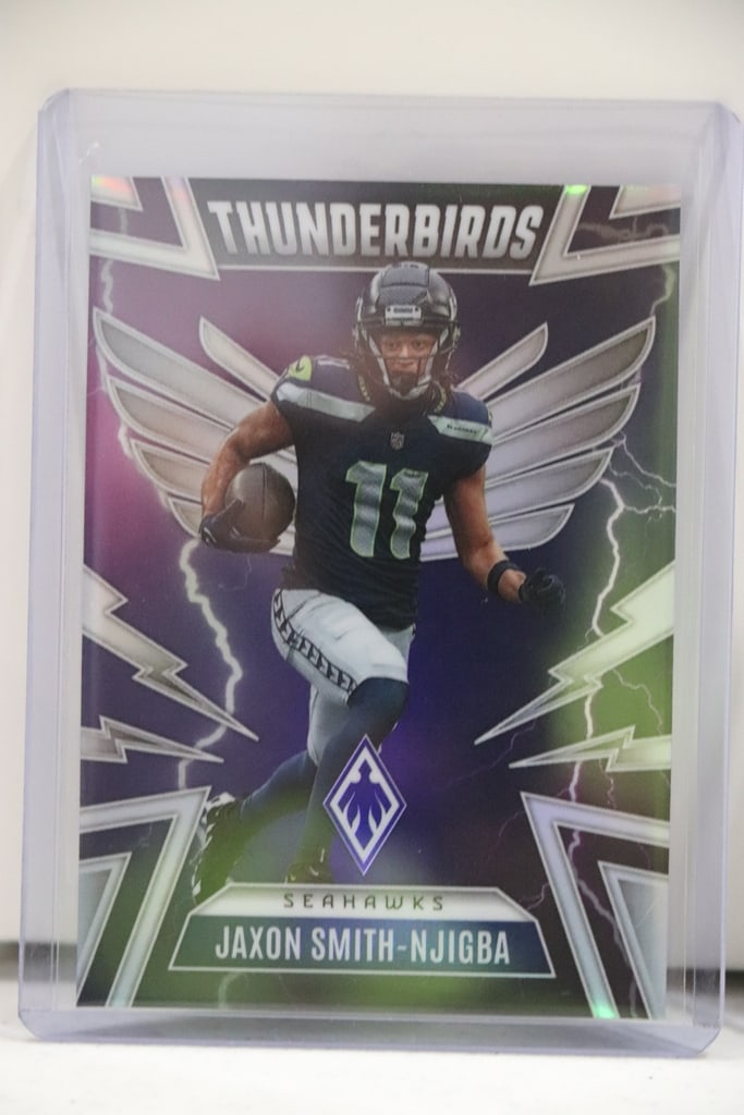 JAXON SMITH NJIGBA 2025 PANINI PHOENIX THUNDERBIRDS PURPLE PRIZM: NEAR MINT OR BETTER CONDITION 