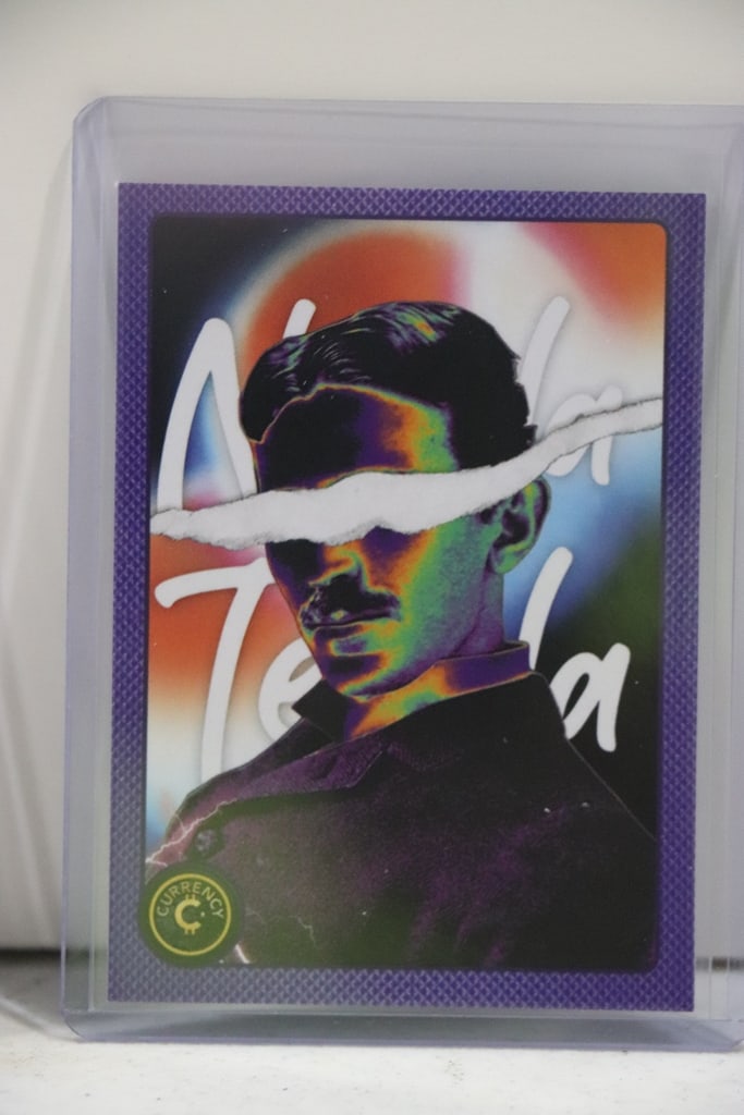 NIKOLA TESLA 2025 CARDSMITHS CURRENCY CARD: NEAR MINT OR BETTER CONDITION 