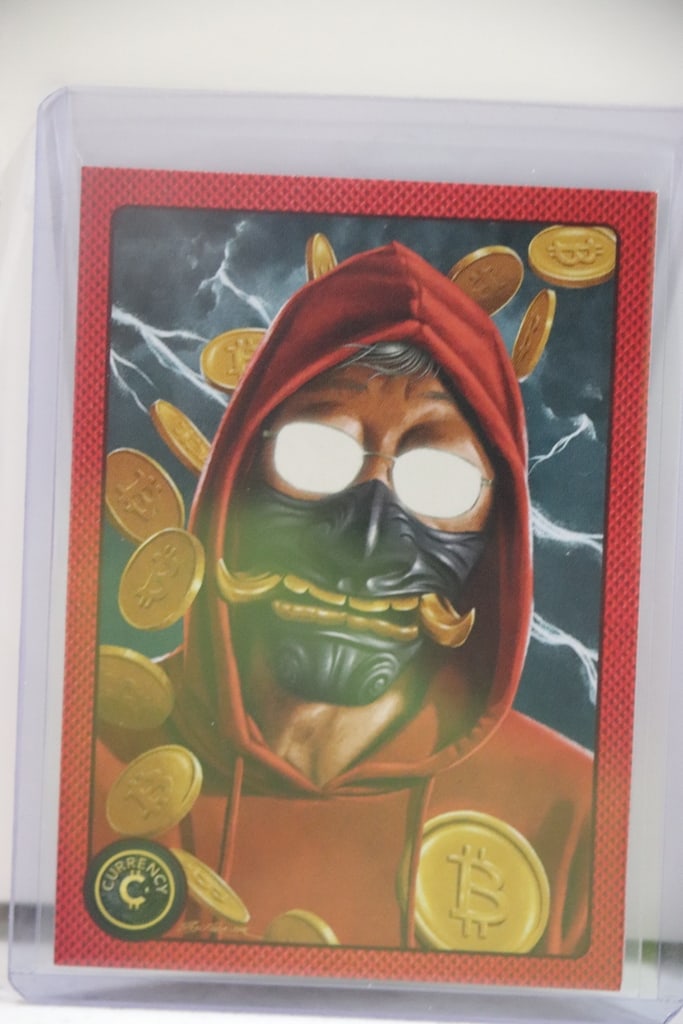 SATOSHI NAKAMOTO (BITCOIN CREATOR) 2025 CARDSMITHS CURRENCY CARD: NEAR MINT OR BETTER CONDITION 