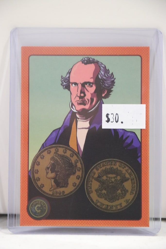 $20 LIBERTY HEAD 2025 CARDSMITHS CURRENCY CARD ORANGE FOIL: NEAR MINT OR BETTER CONDITION 
