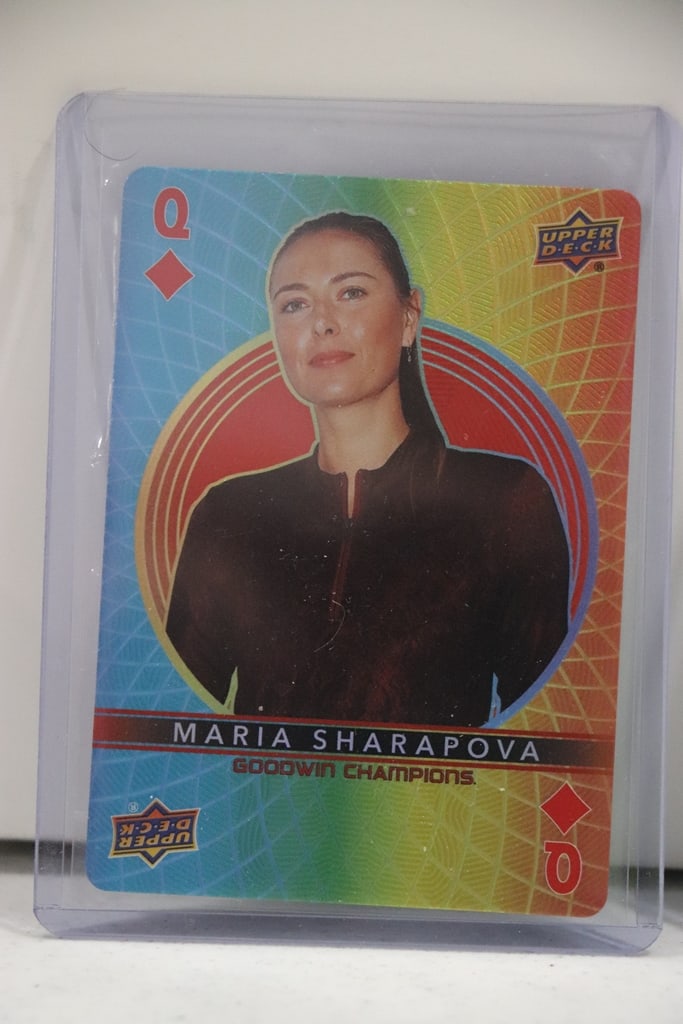 MARIA SHARAPOVA 2022 UPPER DECK GOODWIN QUEEN OF DIAMONDS INSERT: NEAR MINT OR BETTER CONDITION 