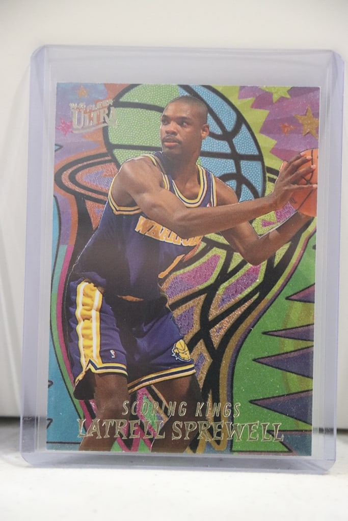 LATRELL SPREWELL 1994-95 FLEER ULTRA SCORING KINGS INSERT: NEAR MINT OR BETTER CONDITION 