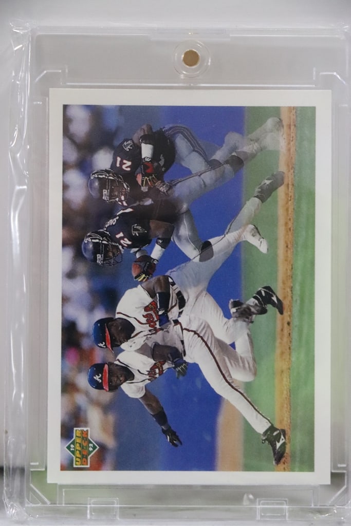 DEION SANDERS 1992 UPPER DECK BASEBALL FOOTBALL SP: NEAR MINT OR BETTER CONDITION 