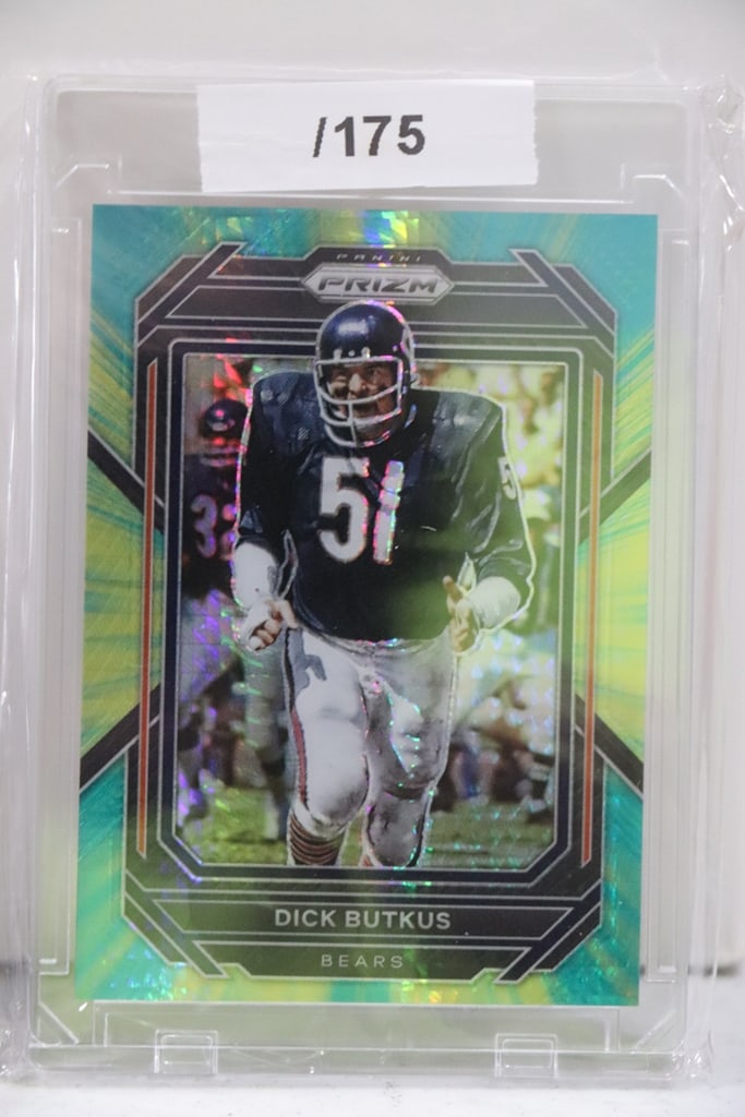 DICK BUTKUS 2022 PANINI PRIZM TYE DYE PRIZM: 45/175. NEAR MINT OR BETTER CONDITION 
