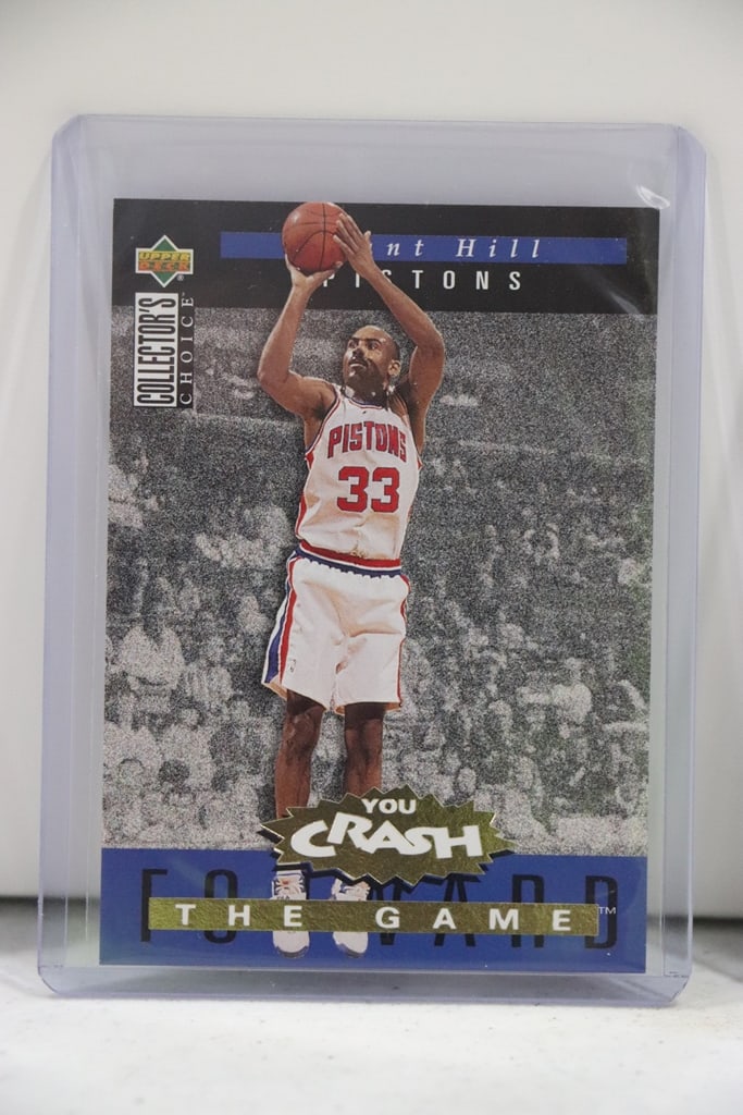 GRANT HILL 1994-95 UPPER DECK CHOICE GOLD CRASH THE GAME ROOKIE CARD: NEAR MINT OR BETTER CONDITION 