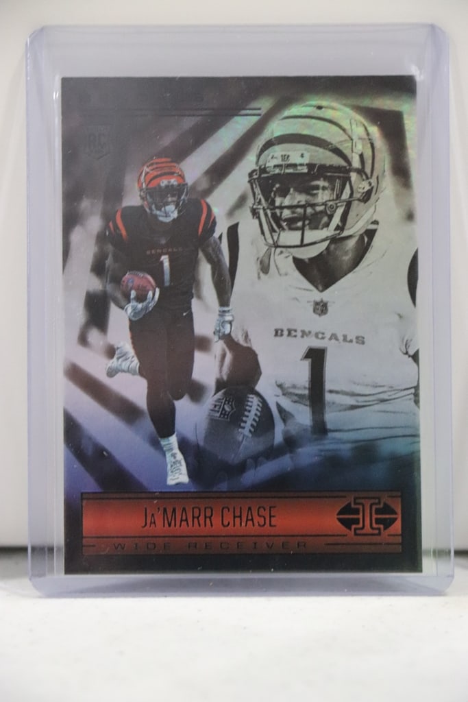 JA'MAAR CHASE 2021 PANINI ILLUSIONS ROOKIE CARD: NEAR MINT OR BETTER CONDITION 