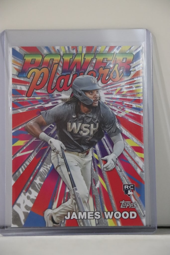 JAMES WOOD 2025 TOPPS POWER PLAYERS ROOKIE CARD: NEAR MINT OR BETTER CONDITION 