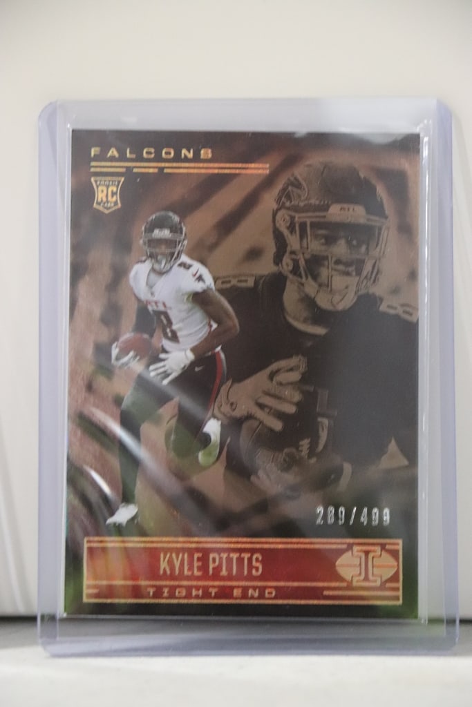 KYLE PITTS 2021 PANINI ILLUSIONS BRONZE ROOKIE CARD: 289/499. NEAR MINT OR BETTER CONDITION 