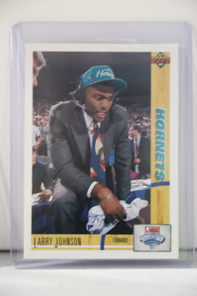 LARRY JOHNSON 1991-92 UPPER DECK ROOKIE CARD (1 of 1)
