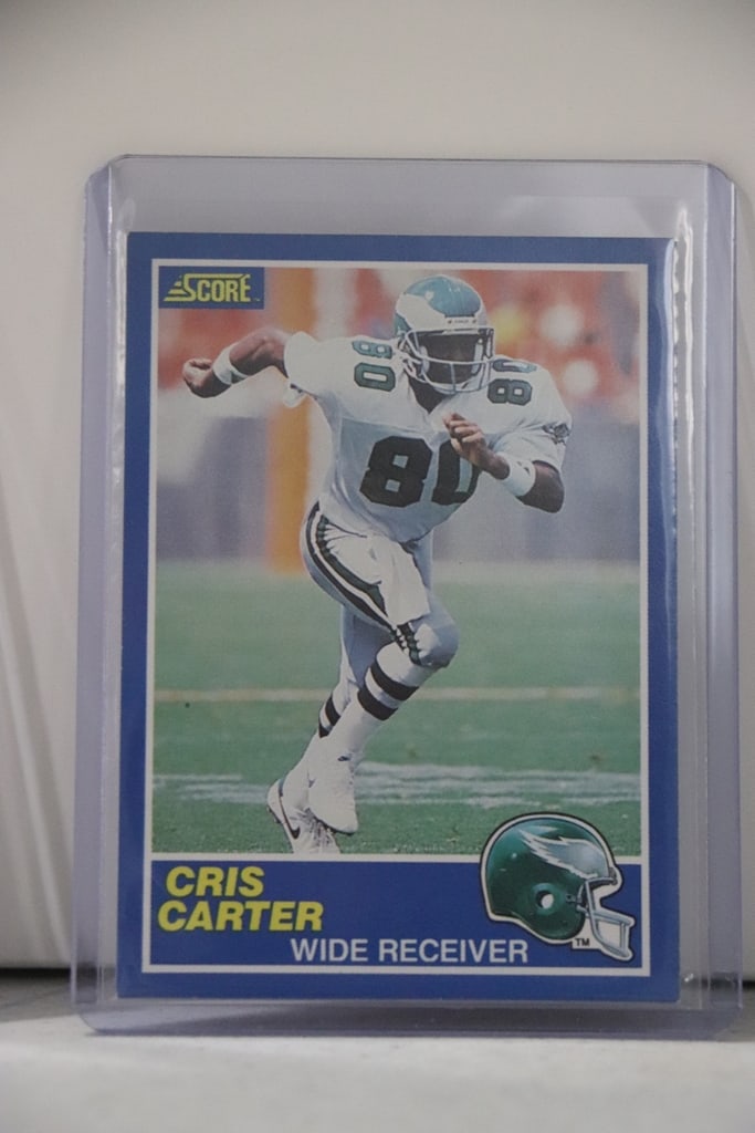 CRIS CARTER 1989 SCORE ROOKIE CARD: NEAR MINT OR BETTER CONDITION 