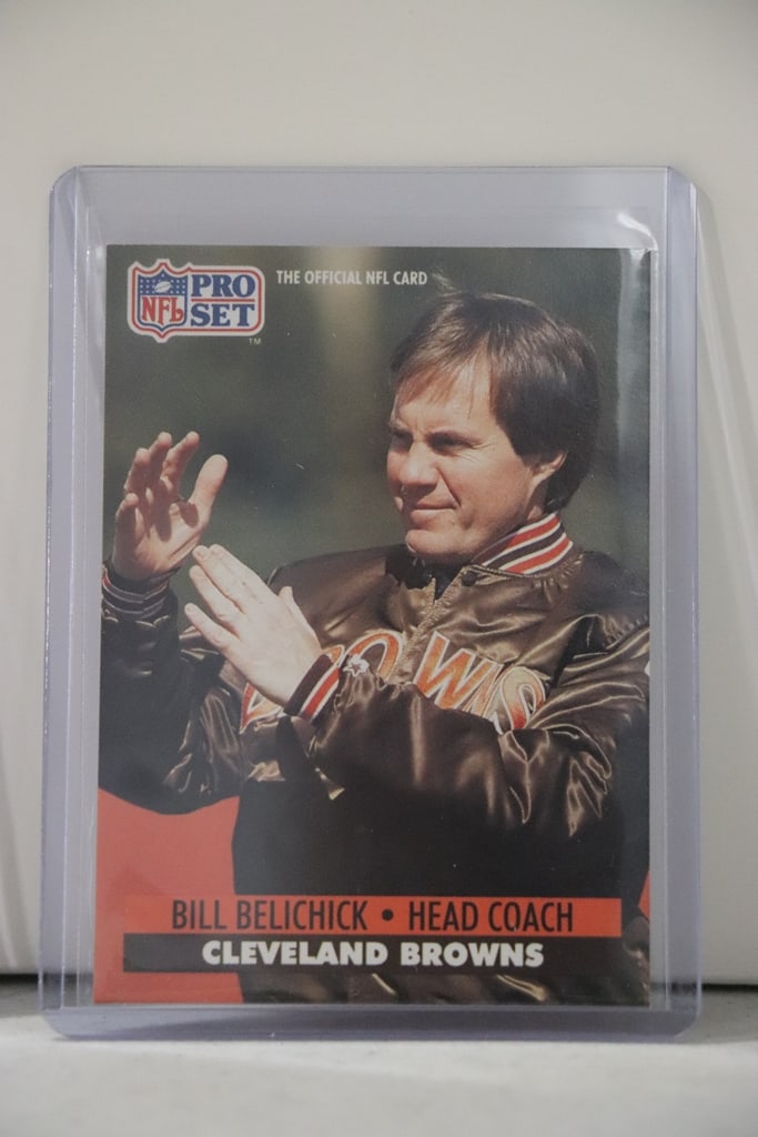BILL BELICHICK 1991 PRO SET ROOKIE CARD: NEAR MINT OR BETTER CONDITION 