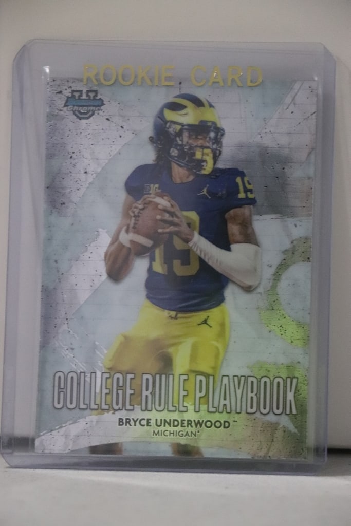 BRYCE UNDERWOOD 2025 BOWMAN CHROME U NIL PLAYBOOK ROOKIE CARD: NEAR MINT OR BETTER CONDITION