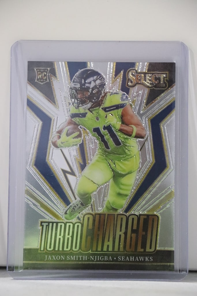 JAXON SMITH NJIGBA 2023 PANINI SELECT TURBOCHARGED ROOKIE CARD (1 of 1)