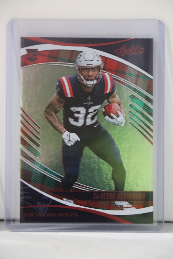 TREVEYON HENDERSON 2025 PANINI ABSOLUTE HOLIDAY ROOKIE CARD (1 of 1)