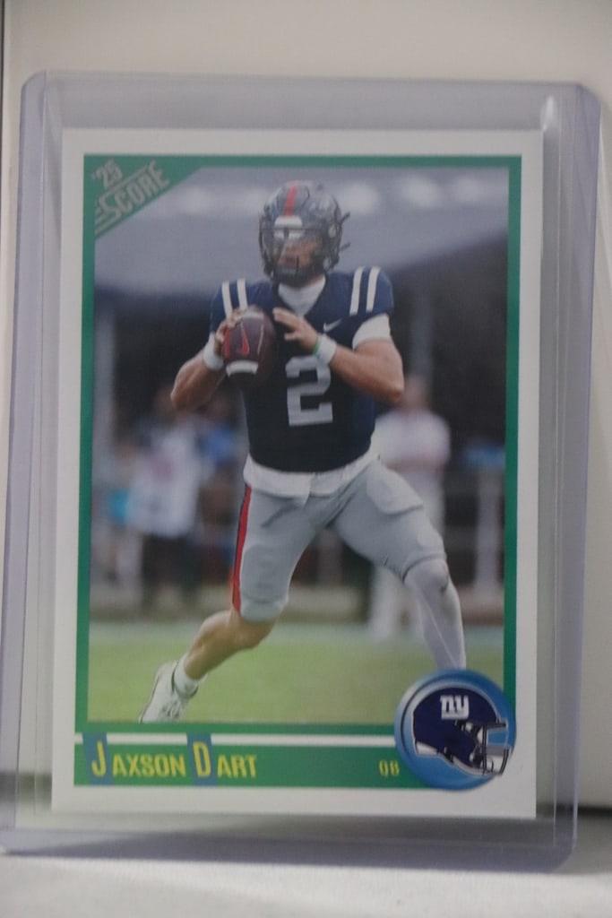 JAXSON DART 2025 SCORE ROOKIE CARD: NEAR MINT OR BETTER CONDITION 