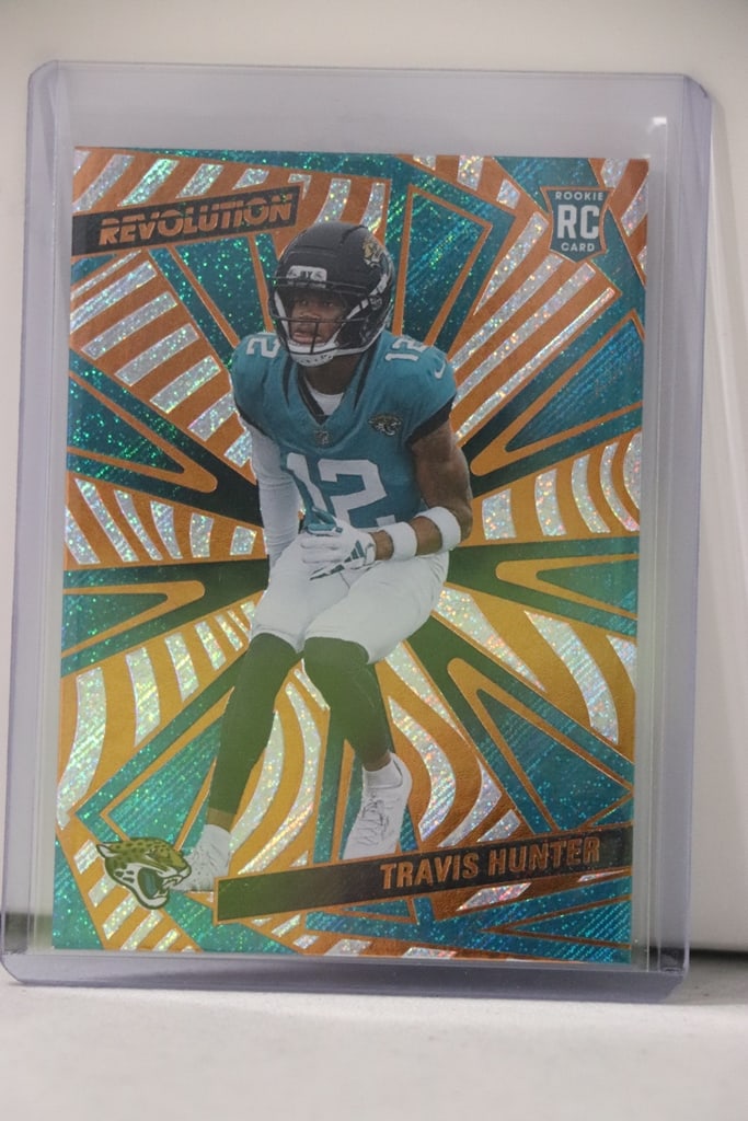 TRAVIS HUNTER 2025 PANINI REVOLUTION ROOKIE CARD: NEAR MINT OR BETTER CONDITION