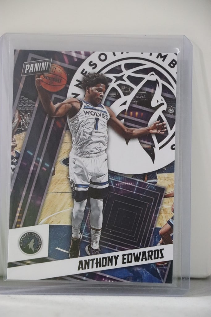 ANTHONY EDWARDS 2020-21 PANINI PLAYER OF THE DAY ROOKIE CARD: NEAR MINT OR BETTER CONDITION