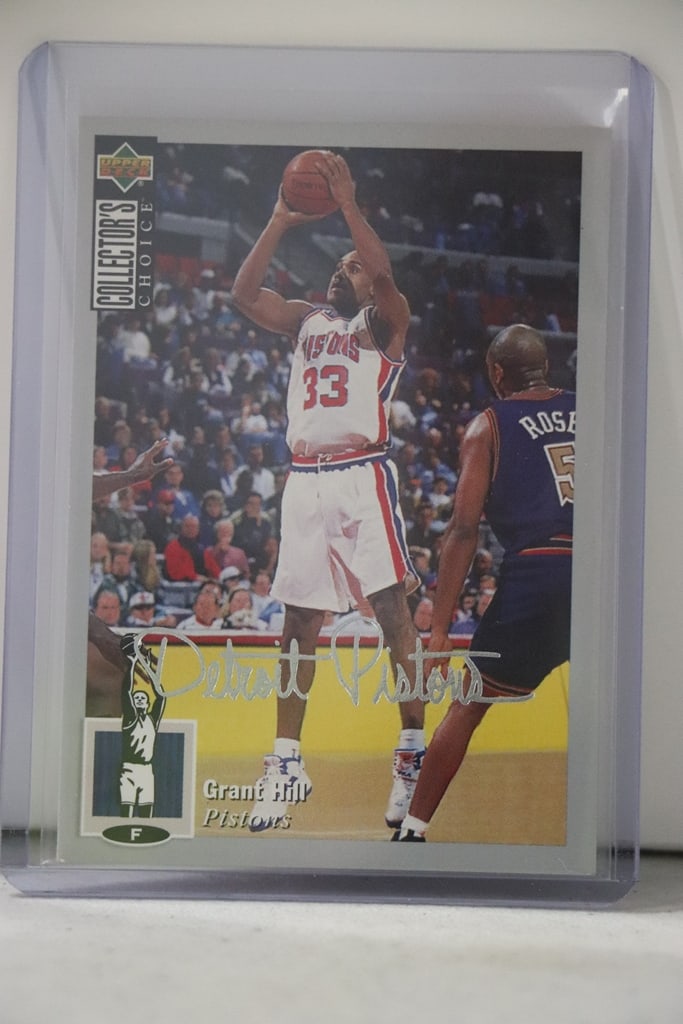 GRANT HILL 1994-95 UPPER DECK CHOICE SILVER SIGNATURE ROOKIE CARD (1 of 1)