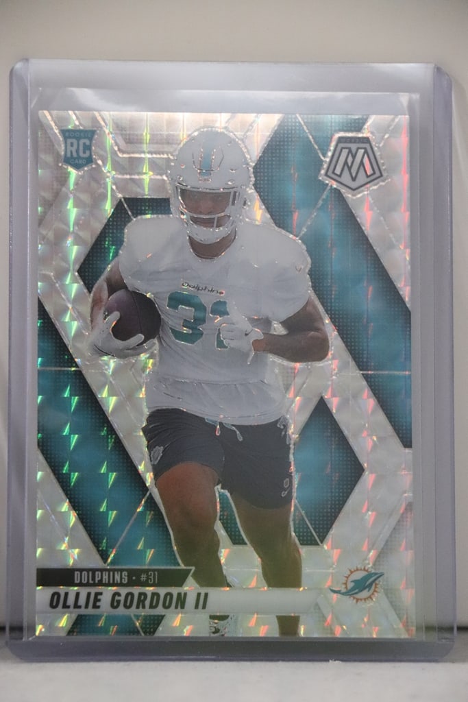 OLLIE GORDON II 2025 PANINI MOSAIC SILVER PRIZM ROOKIE CARD (1 of 1)