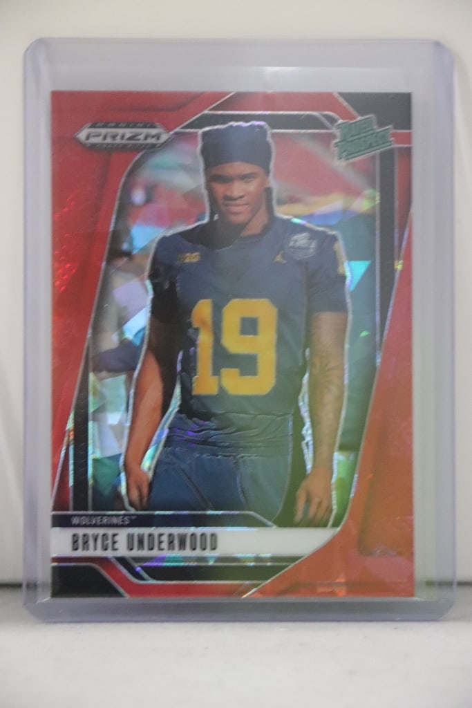 BRYCE UNDERWOOD 2025 PANINI PRIZM DRAFT RED ICE PRIZM ROOKIE CARD (1 of 1)