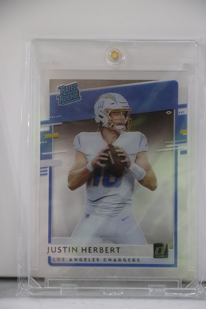 JUSTIN HERBERT 2020 DONRUSS CLEARLY ROOKIE CARD (1 of 1)