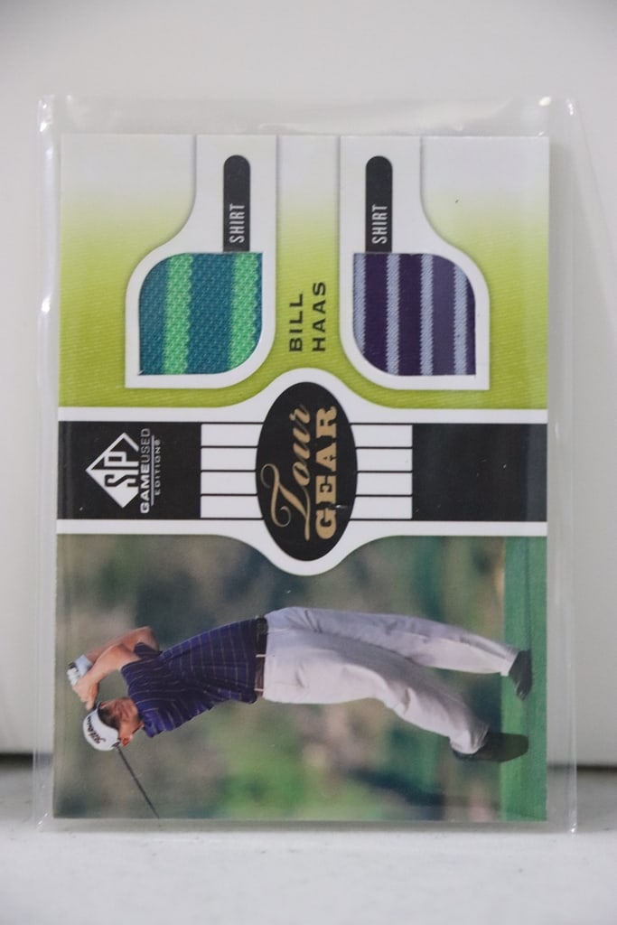 BILL HAAS 2012 SP GAME USED GOLF SHIRT: NEAR MINT OR BETTER CONDITION 