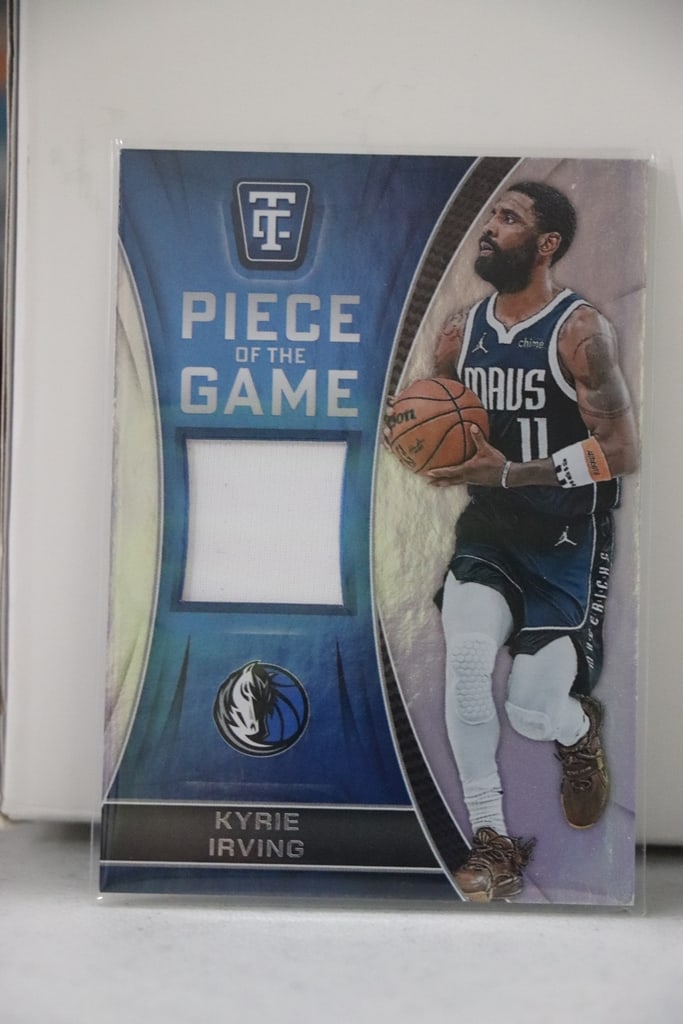 KYRIE IRVING 2024-25 PANINI TOTALLY CERTIFIED GAME USED JERSEY CARD: NEAR MINT OR BETTER CONDITION 