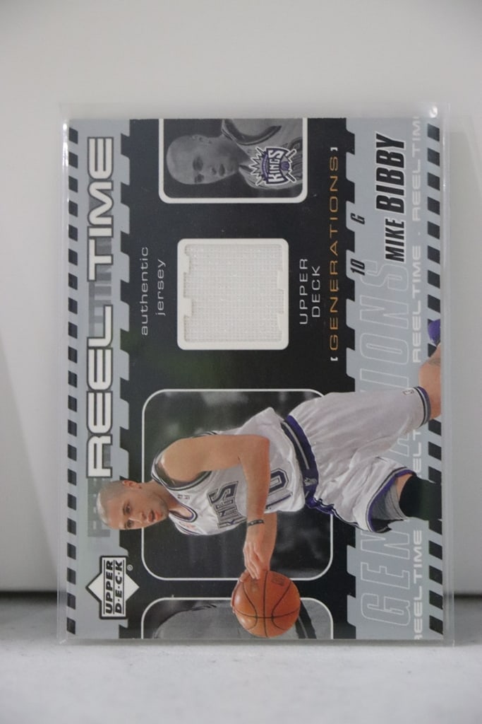 MIKE BIBBY 2002-03 UPPER DECK GAME USED JERSEY CARD: NEAR MINT OR BETTER CONDITION 