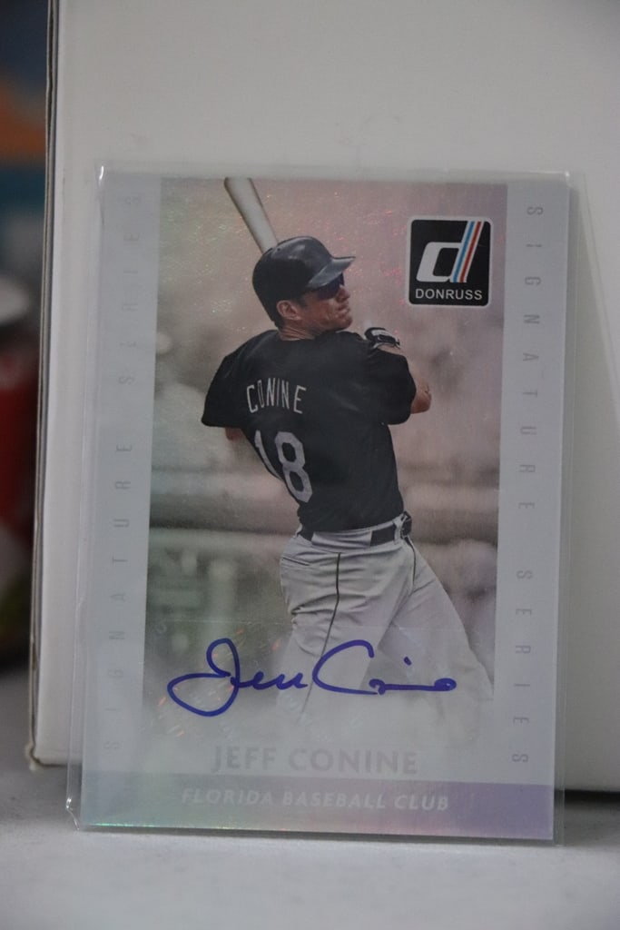 JEFF CONINE 2016 DONRUSS AUTOGRAPH CARD: NEAR MINT OR BETTER CONDITION 