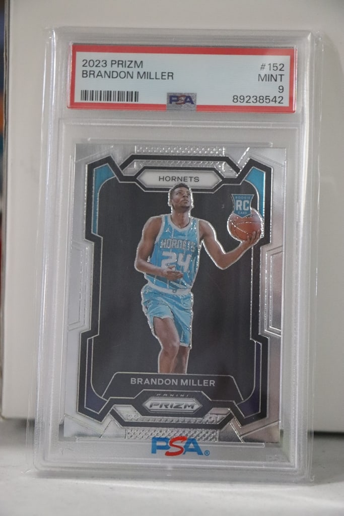 BRANDON MILLER 2023 PANINI PRIZM ROOKIE CARD. PSA GRADED (1 of 1)
