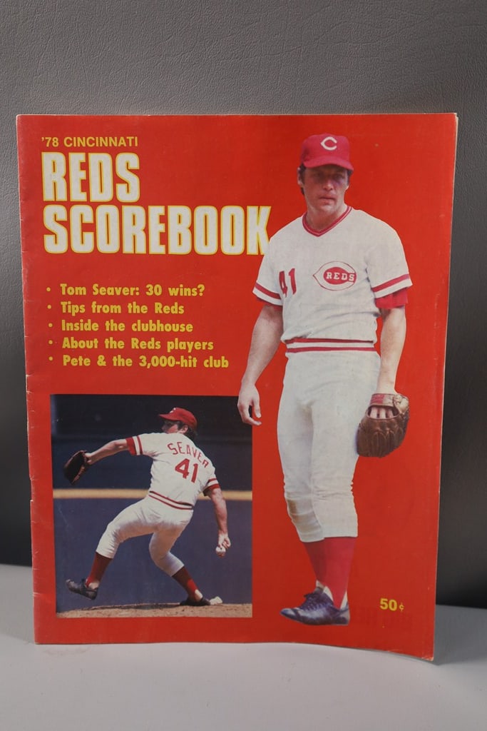 1978 CINCINNATI REDS SCOREBOOK. TOM SEAVER: VERY GOOD CONDITION 