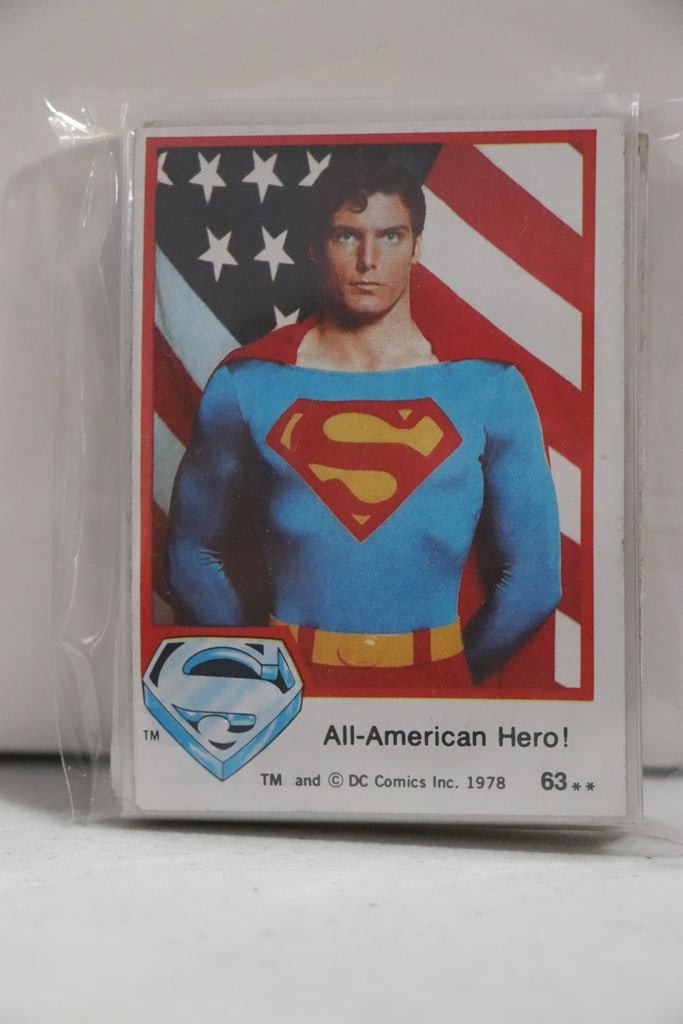 SUPERMAN THE MOVIE 1978 TOPPS 25 COUNT LOT: GOOD TO VERY GOOD CONDITION 