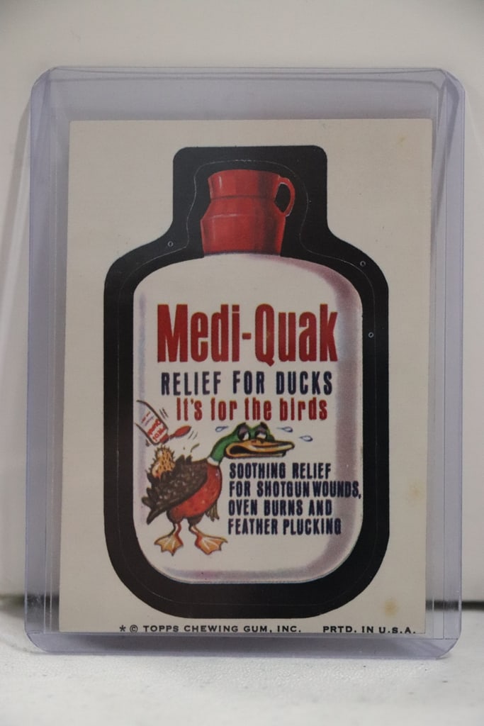 MEDI-QUAK 1973 TOPPS WACKY PACKAGES: VERY GOOD CONDITION 