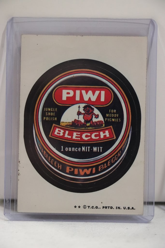 PIWI BLECCH 1973 TOPPS WACKY PACKAGES: VERY GOOD CONDITION 