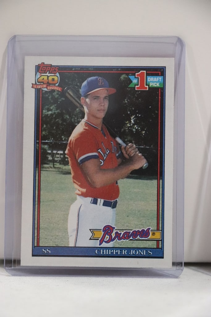 CHIPPER JONES 1991 TOPPS ROOKIE CARD (1 of 1)