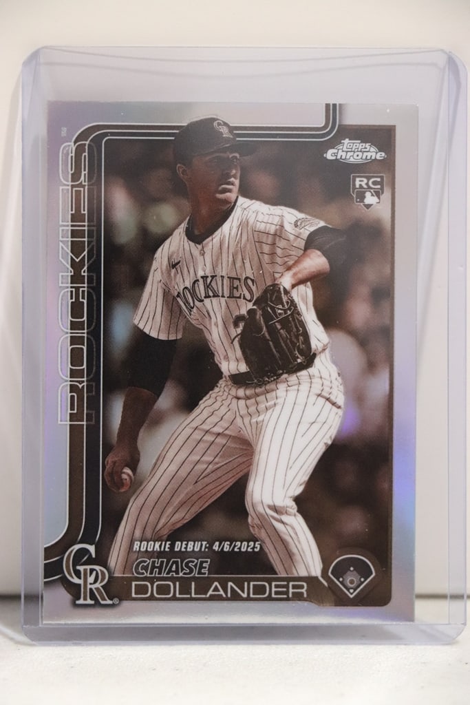 CHASE DOLLANDER 2025 TOPPS CHROME UPDATE SEPIA REFRACTOR ROOKIE CARD (1 of 1)