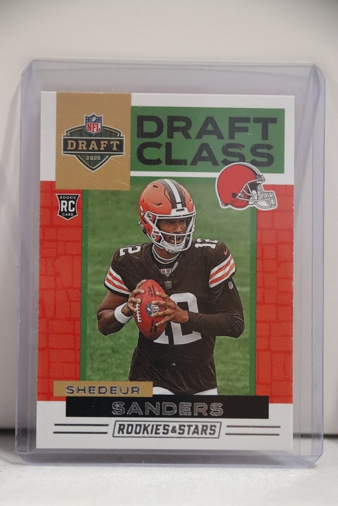 SHEDEUR SANDERS 2025 PANINI ROOKIES & STARS DRAFT CLASS ROOKIE CARD (1 of 1)